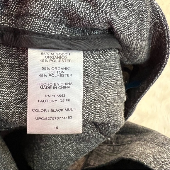 Derek Lam for Design Nation Cropped Pant Black Multi - see note regarding size - Picture 6 of 11